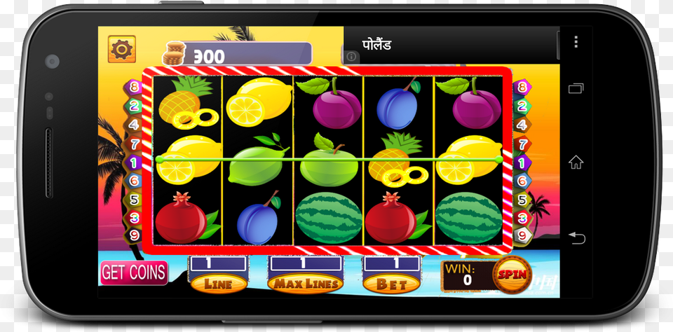 Smartphone With Slot Machine App Smartphone, Gambling, Game, Electronics, Mobile Phone Free Transparent Png