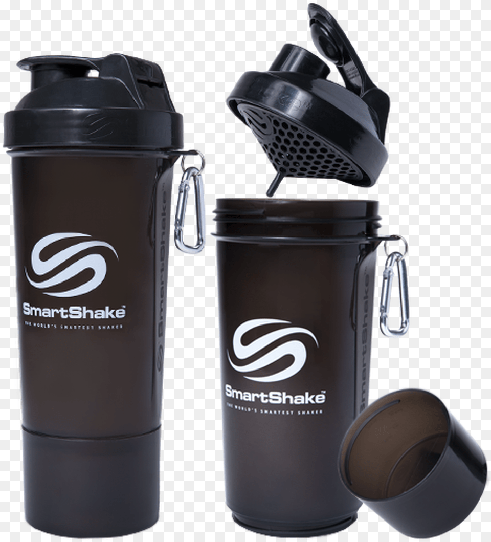 Smartshake Protein Slim Line Smart Shaker 500ml Gunsmoke Smartshake, Bottle, Cosmetics, Perfume, Water Bottle Free Png Download