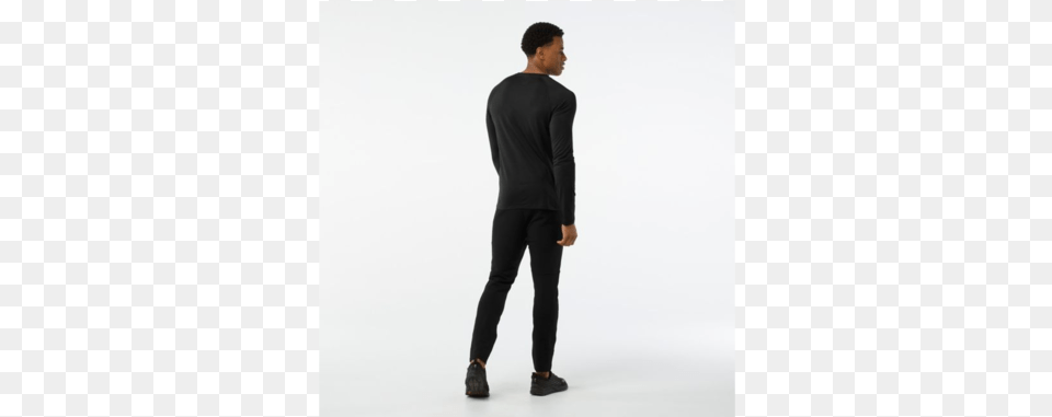 Smartwool Merino 150 Baselayer Long Sleeve Standing, Pants, Clothing, Long Sleeve, Person Png