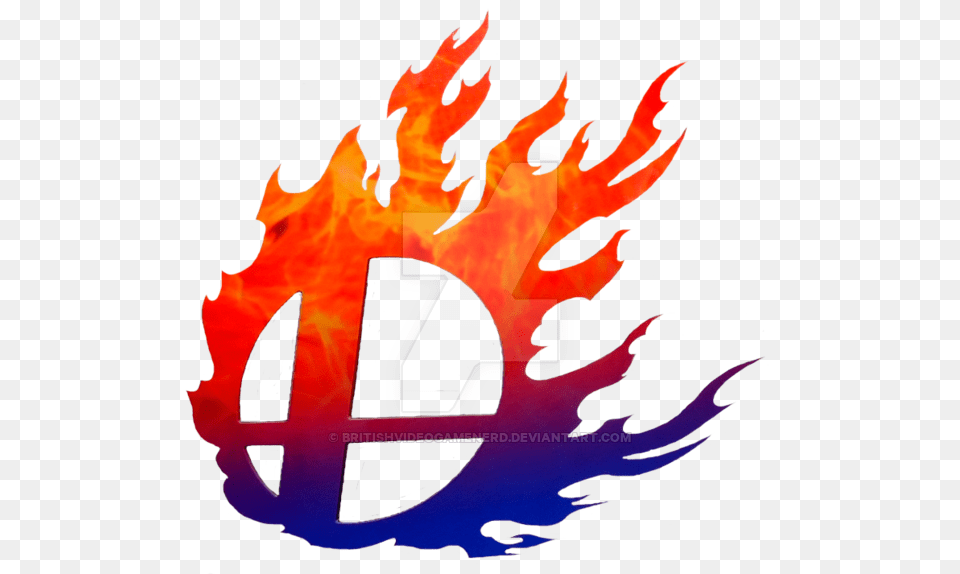 Smash Bros Logo, Fire, Flame, Leaf, Plant Png