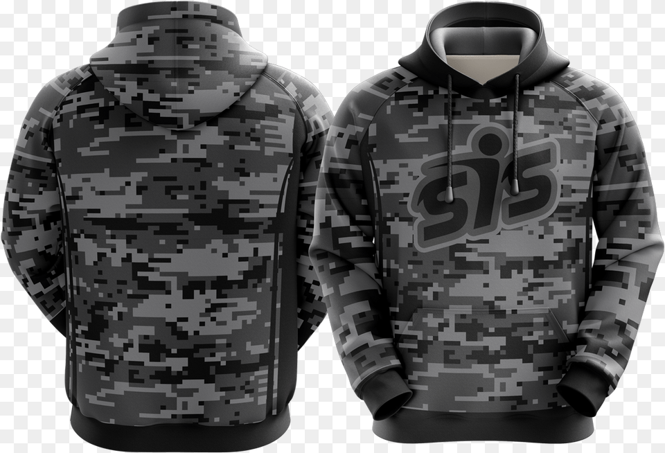 Smash It Sports Hoodie Black And White Camo Sweater, Sweatshirt, Clothing, Knitwear, Person Free Transparent Png