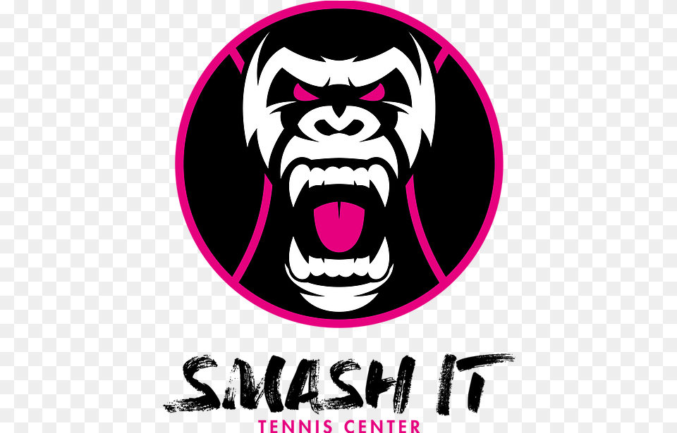 Smash It Tennis Center I Thiverval Grignon Gorilla Logo, Sticker Free Transparent Png