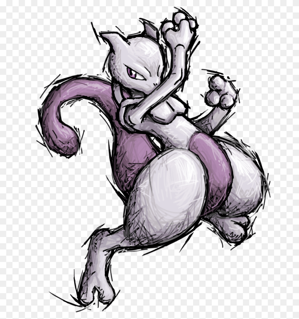 Smash Striker Mewtwo, Baby, Person, Art, Adult Free Transparent Png