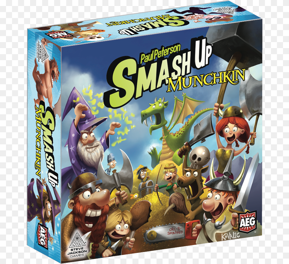 Smash Up Munchkin 3d Box Aeg Smash Up Munchkin Card Game, Baby, Person, Face, Head Free Png Download