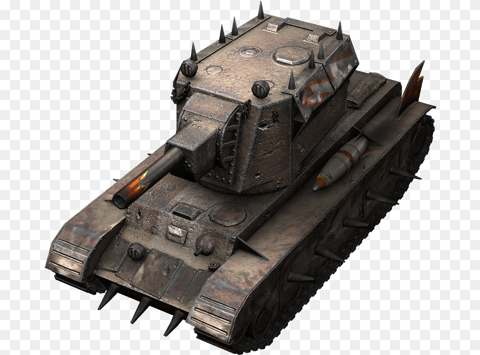 Smasher Wot Blitz, Armored, Military, Tank, Transportation Png Image