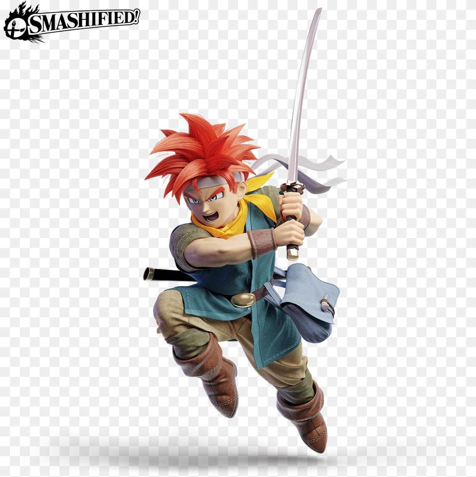 Smashified Videoliving In The Seemingly Peaceful Super Smash Bros Crono, Weapon, Sword, Publication, Person Free Transparent Png