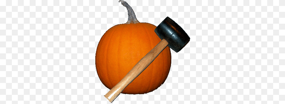 Smashing Pumpkins Pumpkin And Mallet, Device, Smoke Pipe, Hammer, Tool Free Png Download