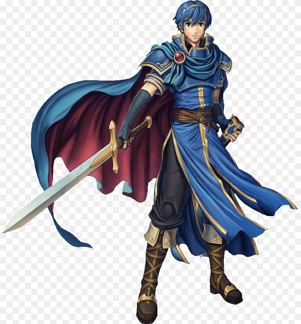 Smashpedia Marth Cosplay, Sword, Weapon, Blade, Knife Free Png Download