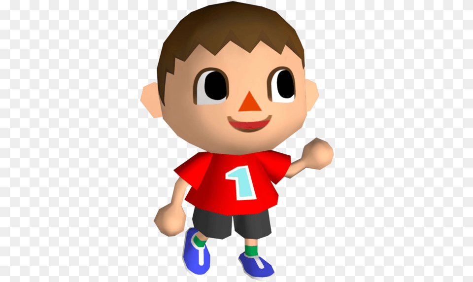 Smashwiki The Super Smash Bros Animal Crossing City Folk Villager, Baby, Person, Toy Free Png Download