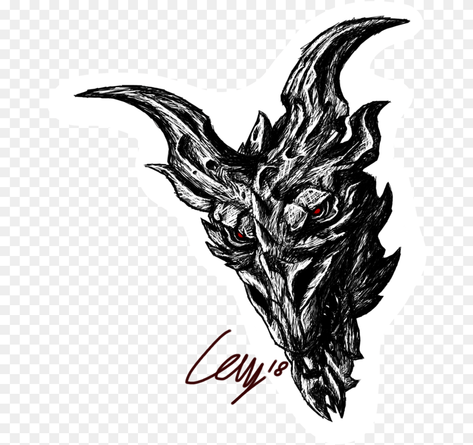 Smaug Dragon Drawing Best Easy Alduin Drawing, Art, Animal, Bird, Chicken Png Image