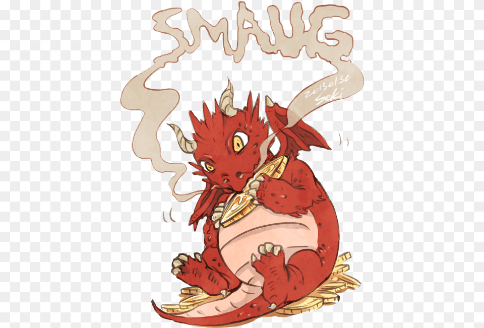 Smaug The Hobbit Bilbo Baggins The Lord Of The Rings Cartoon Lord Of The Rings Smaug, Book, Comics, Publication, Baby Free Png Download
