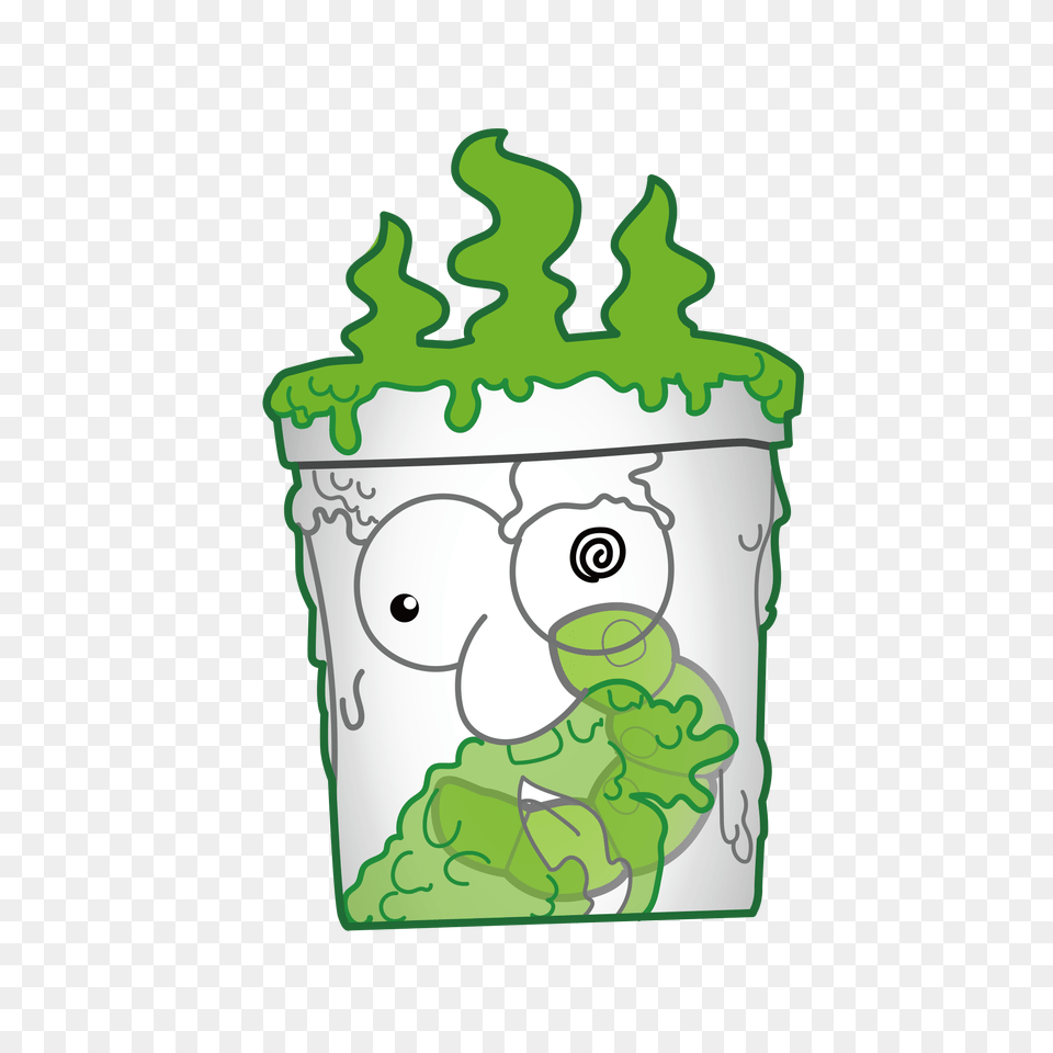 Smelly Pot Smashers, Green, Cream, Dessert, Food Free Png Download