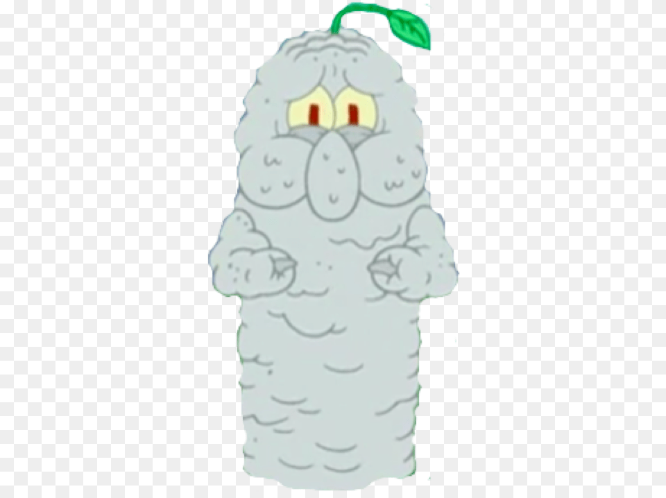 Smelly Squidward With Leaf On Head, Baby, Person, Cream, Dessert Free Png Download