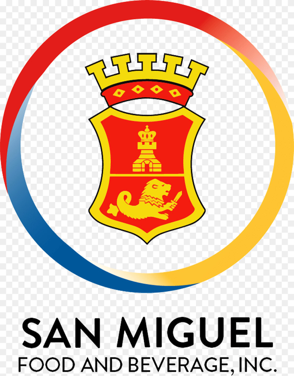 Smfb Logo San Miguel Food And Beverage Logo, Badge, Symbol, Emblem, Dynamite Free Png