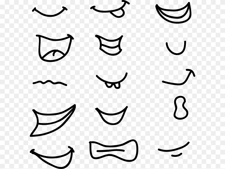 Smile Clipart Smile Clip Art Smile Graphics Drawing, Gray Free Transparent Png