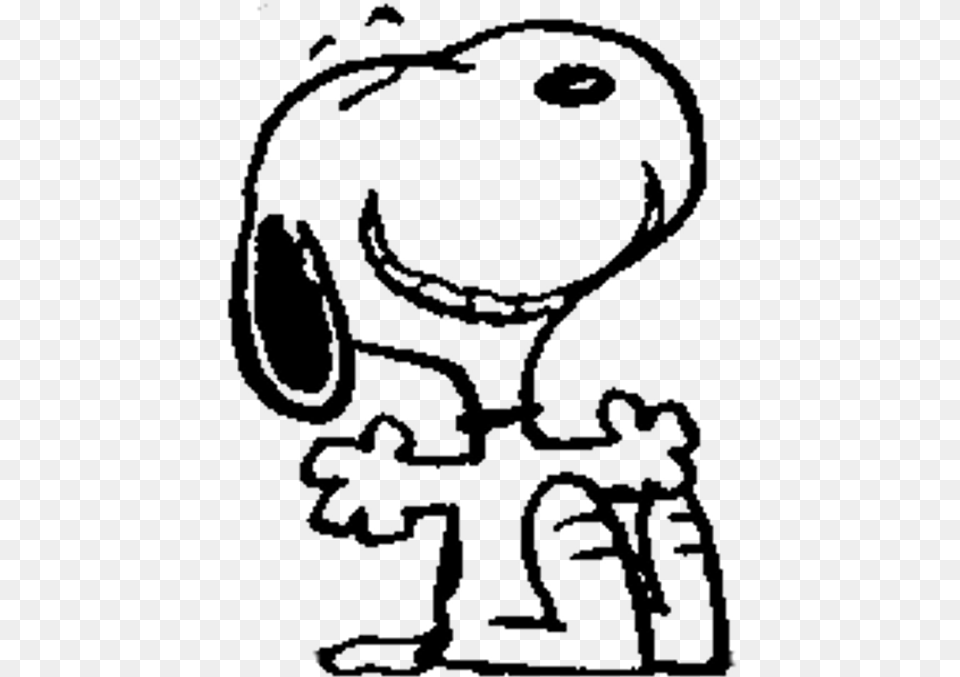 Smile Dog Drawing At Getdrawings Snoopy Smile, Gray Free Png