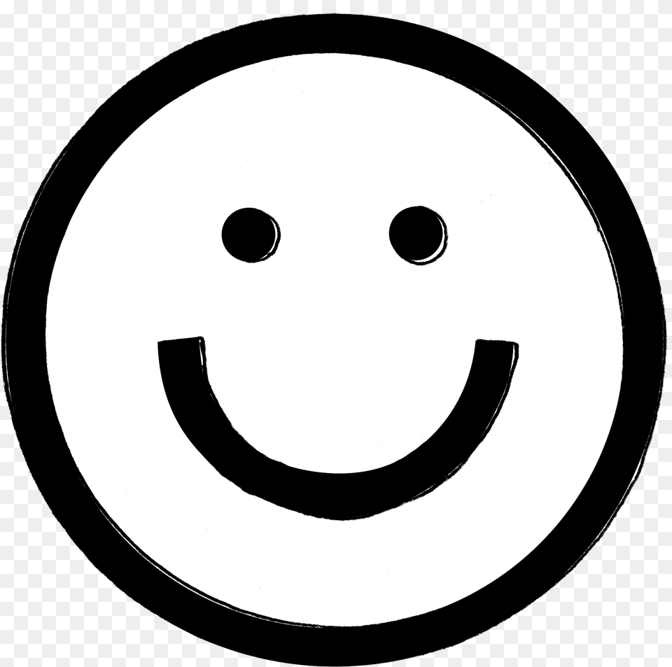 Smile Emoji Black And White Stick Figure Happy Face, Symbol Free Transparent Png