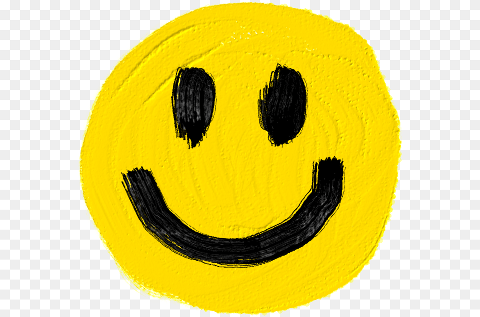 Smile Emoji Happy Brush Watercolor Brushstroke Smiley, Logo, Home Decor Free Png