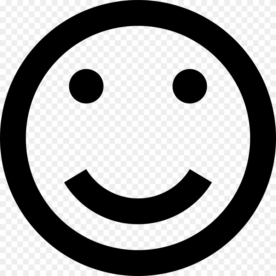 Smile Emoticon Smiley Face Svg Icon Sad Face Black And White Clipart, Disk Free Png Download