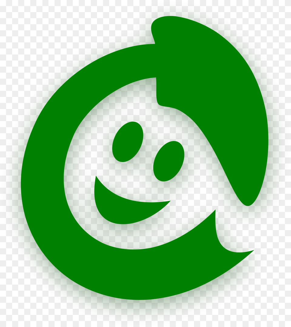 Smile Face Happy Logo Clipart Icon Happy Smile Logo, Green, Symbol, Disk, Text Png Image