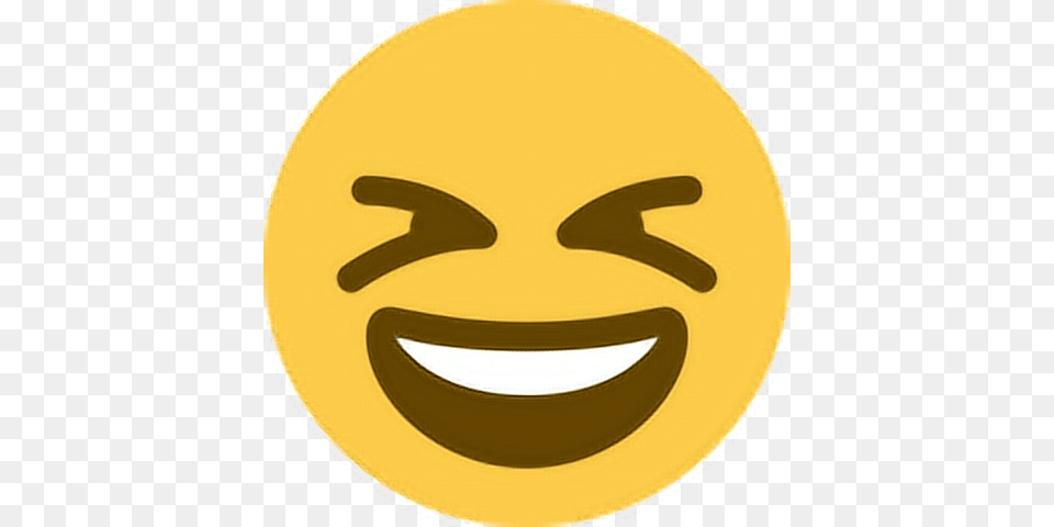 Smile Happy Laugh Excited Emoji Emoticon Face Expressio, Gold Free Transparent Png