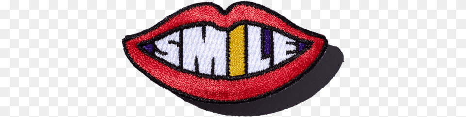 Smile Mouth Patch 8310 Site, Badge, Logo, Symbol, Clothing Png Image