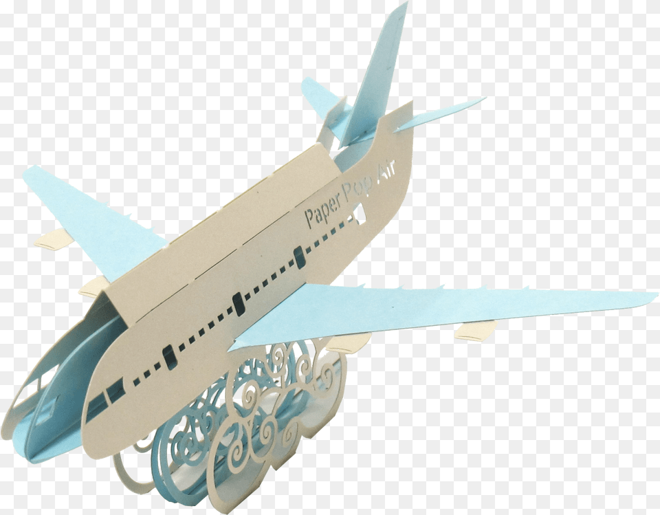 Smile Pop Up Card, Aircraft, Airliner, Airplane, Transportation Free Png