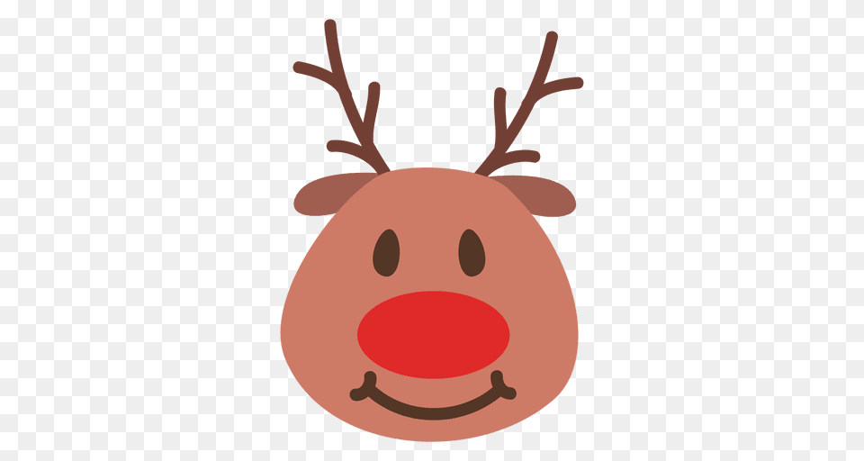 Smile Reindeer Face Emoticon, Snout Free Transparent Png