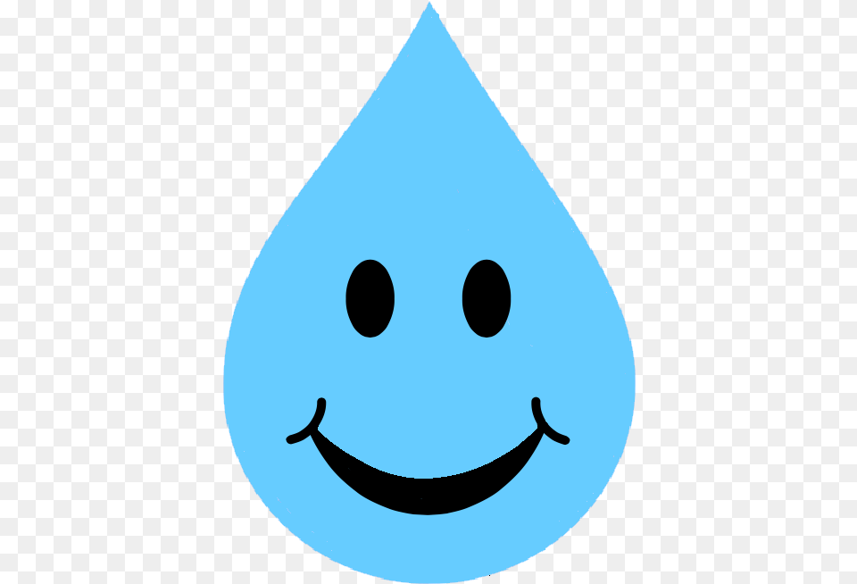 Smile Sky Blue Water Drop Water Droplet With Smiley, Clothing, Hat Free Png Download