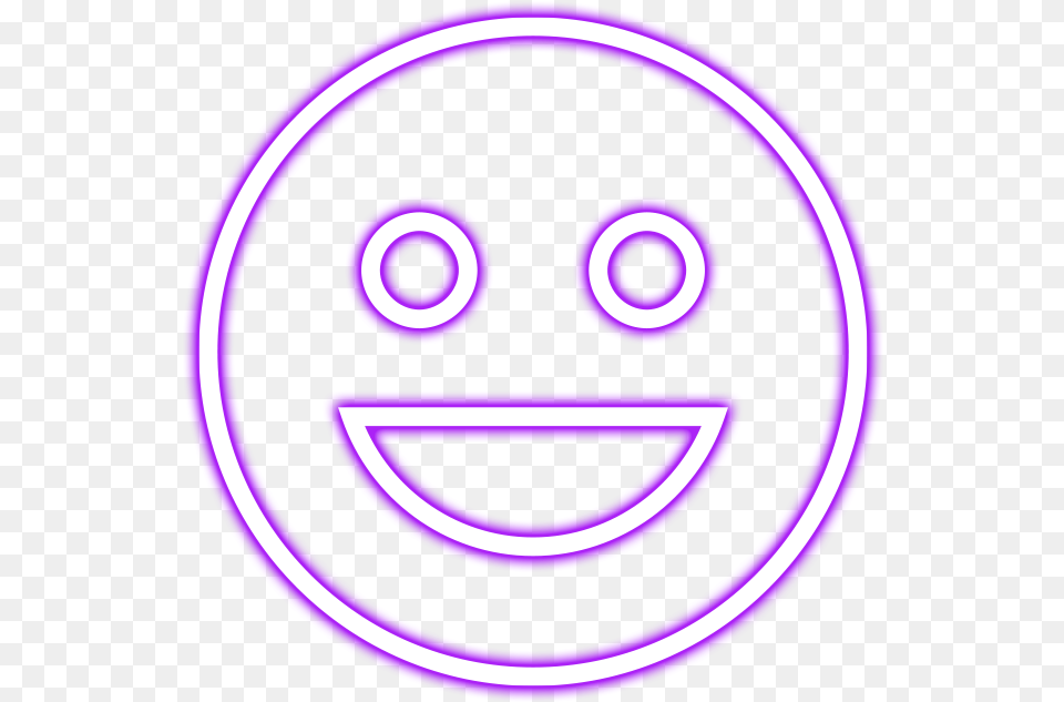 Smile Smiley, Light, Purple, Disk, Neon Free Png