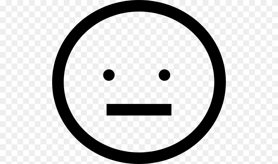 Smile So So Black Clip Art At Clker Com Vector Clip Circle, Symbol, Sign Free Png
