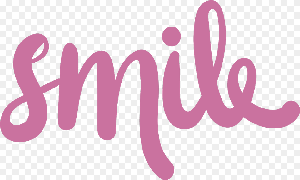 Smile Words Quotes Sayings Pink Smile Word Transparent Background, Text, Handwriting, Smoke Pipe Free Png