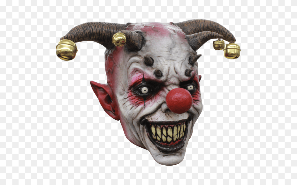 Smile Your Dead Horror Mask Halloween Jingle Jangle Clown Mask, Performer, Person, Animal, Antelope Png