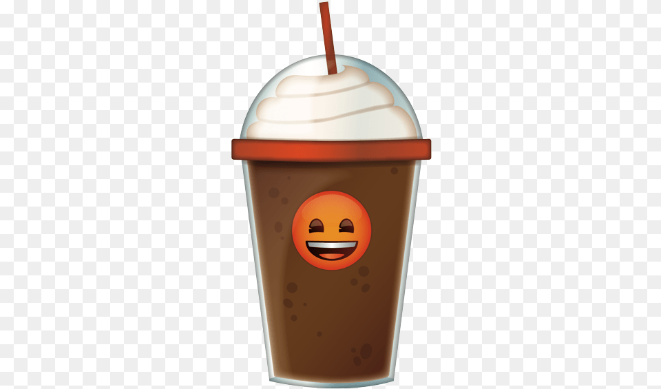 Smiley, Cream, Cup, Dessert, Food Free Transparent Png