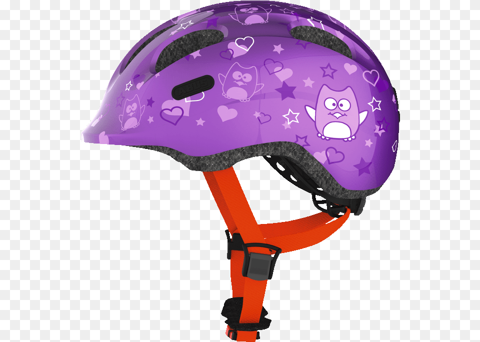 Smiley 20 Purple Star M Abus Kask Rowerowy Fioletowy Dziecicy, Clothing, Crash Helmet, Hardhat, Helmet Png