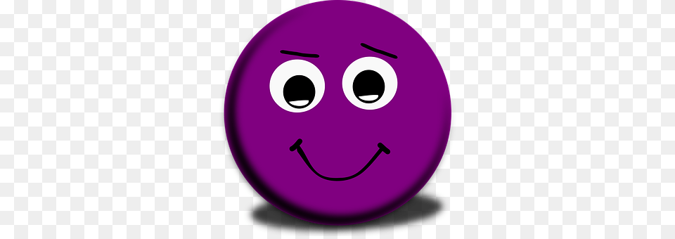 Smiley Purple, Disk Png