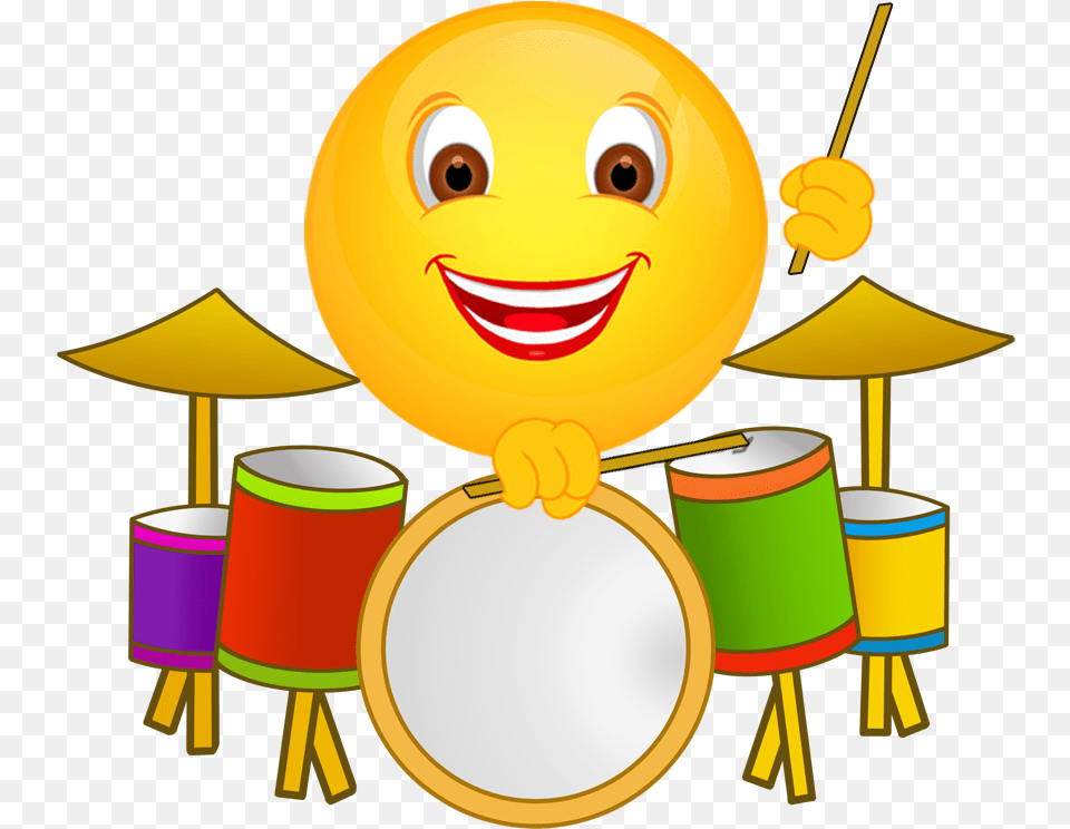 Smiley, Drum, Musical Instrument, Percussion, Face Png