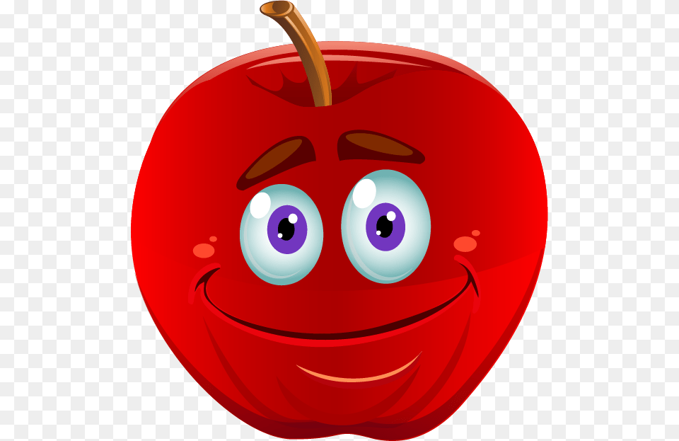 Smiley, Apple, Food, Fruit, Plant Free Png