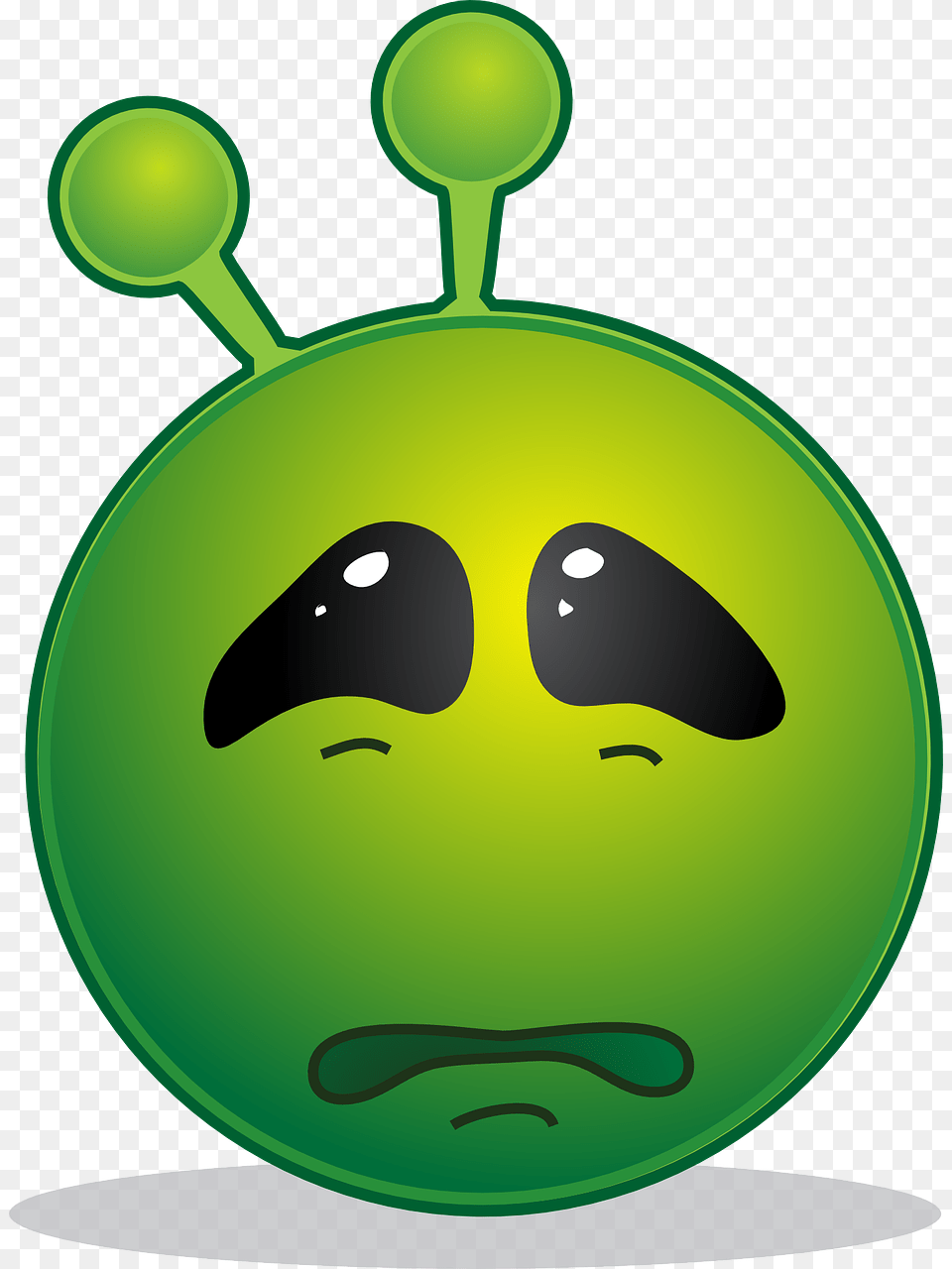 Smiley Alien, Green, Disk Free Png Download