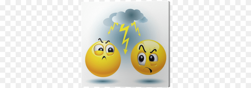 Smiley Ball Hate Another Smiley Ball Canvas Print Onweer Smiley Png Image