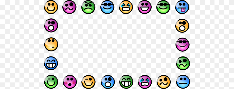 Smiley Border Clip Art, Text, Sphere Png