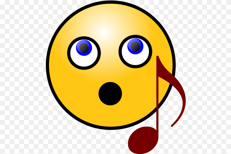 Smiley Clip Art Singing Smiley Face Clip Art, Sphere Free Png Download