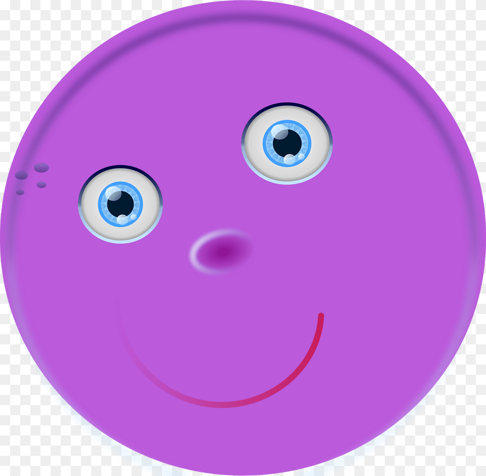 Smiley Clipart, Purple, Disk Png