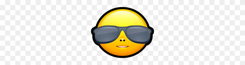 Smiley Cool Icon Keriyo Emoticons Iconset Hopstarter, Accessories, Sunglasses, Hardhat, Clothing Png Image