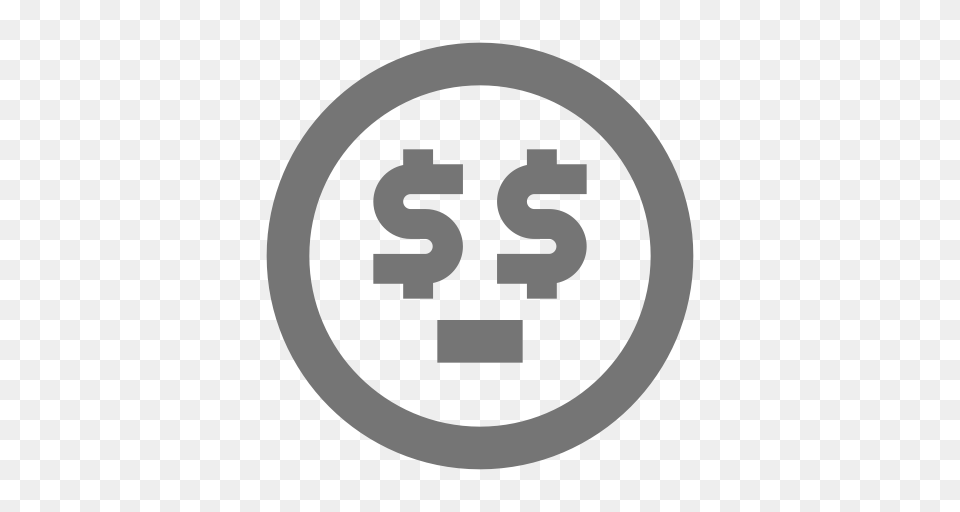 Smiley Dolar Icon With And Vector Format For Unlimited, Symbol, Text, Number, Ammunition Free Transparent Png