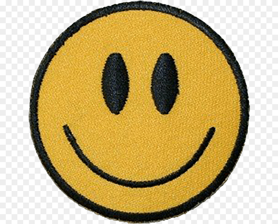 Smiley Embroidered Patch, Badge, Ball, Logo, Rugby Free Png