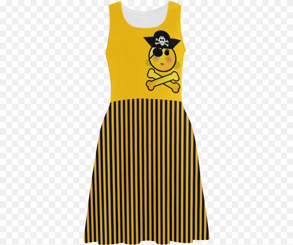 Smiley Emoji Girl Atalanta Sundress Day Dress, Clothing, Adult, Female, Person Free Png Download