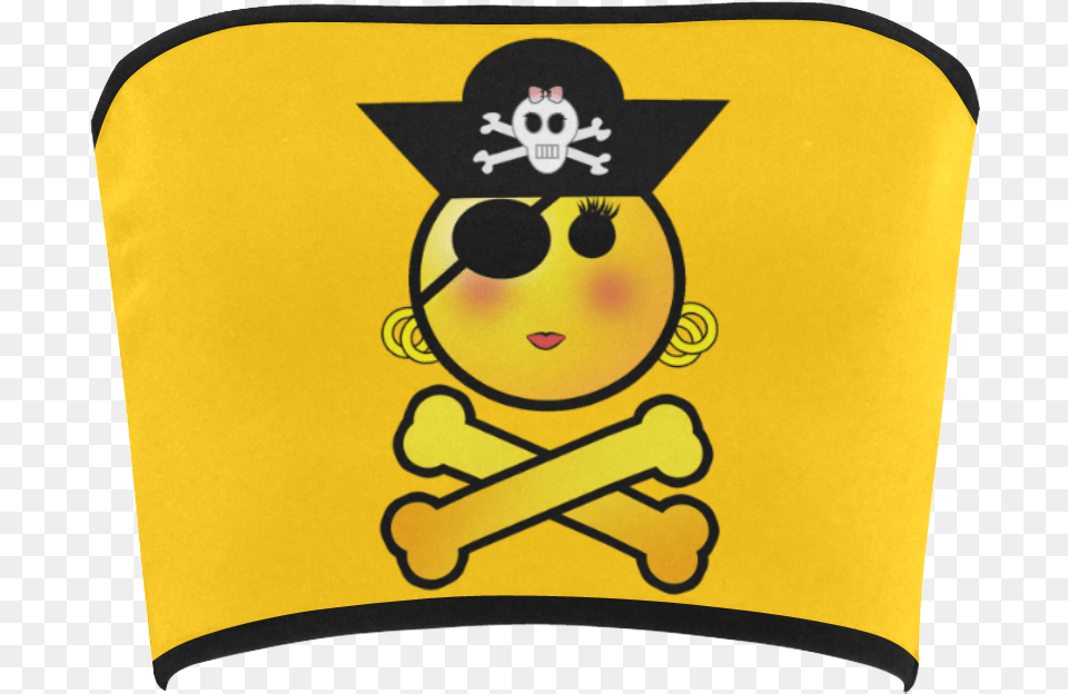 Smiley Emoji Girl Bandeau Top Chica Pirata Emoji, People, Person, Clothing, Hat Png