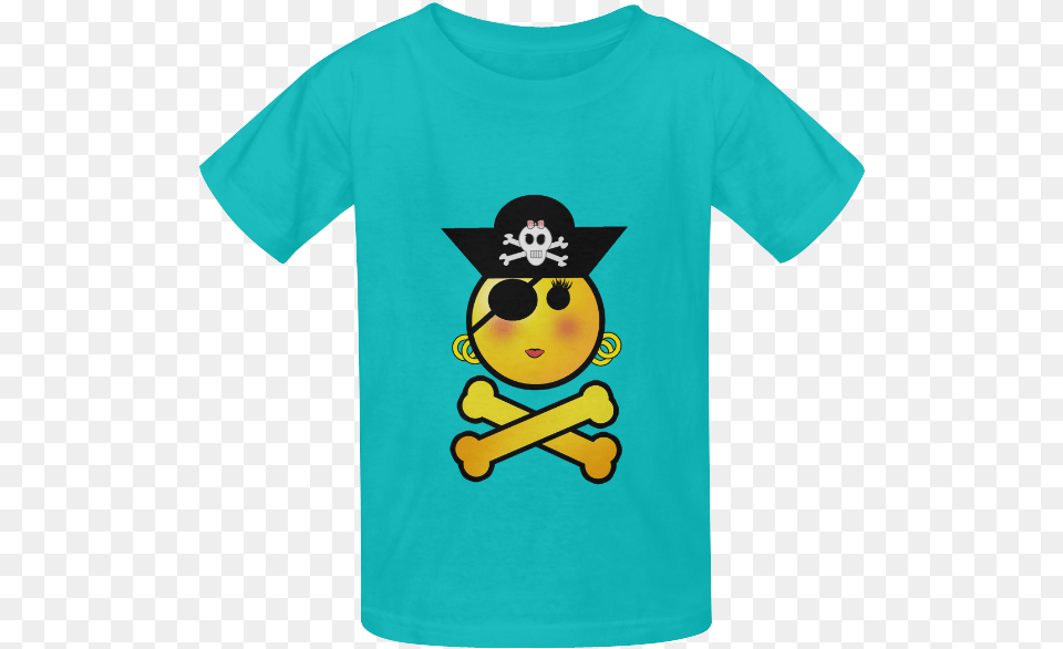 Smiley Emoji Girl Kid S Classic T Shirt Shirt Met Gibson Les Paul, Clothing, T-shirt, Face, Head Free Png