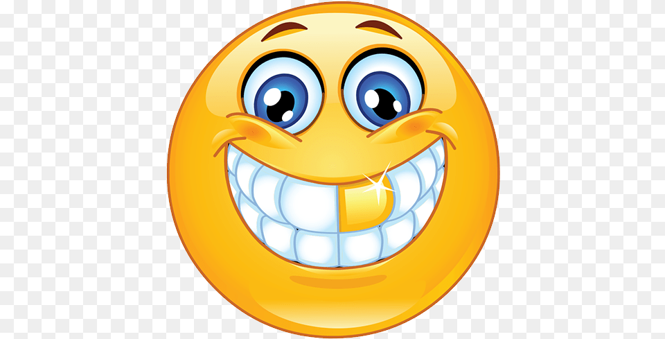 Smiley Emoji With Big Smile, Sphere, Disk Free Png